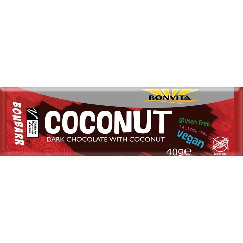 Ciocolata Neagra cu Cocos Bio 40 grame Bonvita