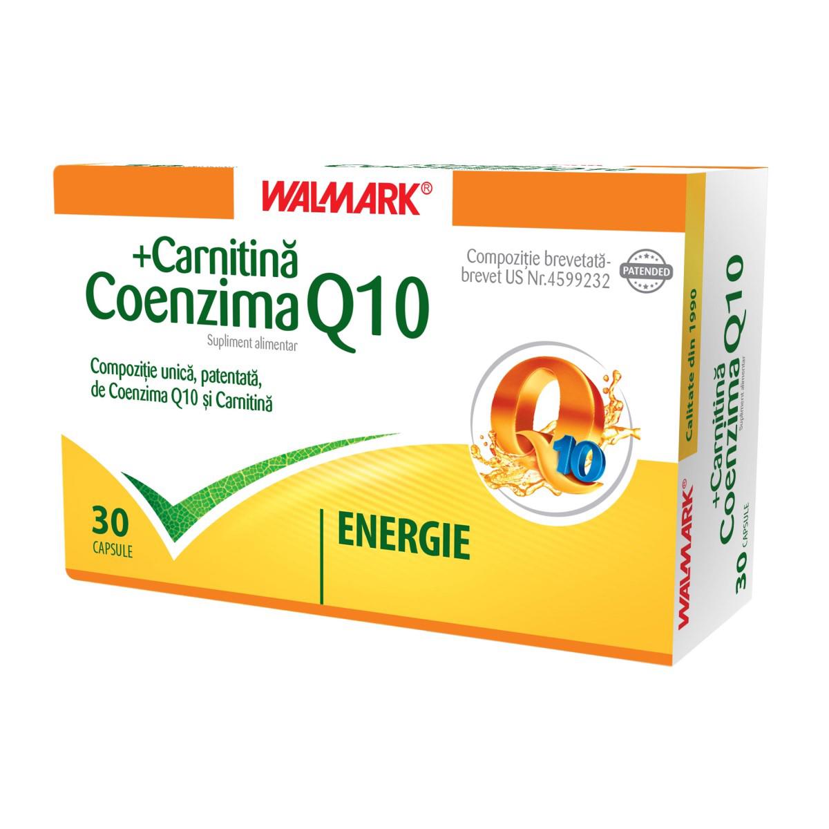 Coenzima Q10 10mg si Carnitina Walmark 30cps