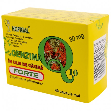 Coenzima Q10 + Ulei Catina Forte Hofigal 40cps