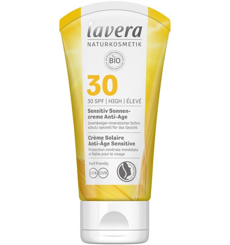Crema Sensitive Anti Age Bio cu Protectie Solara SPF 30 50ml Lavera
