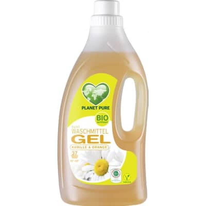 Detergent Gel de Rufe Colorate cu Musetel si Portocale Bio 1.5 litri Planet Pure