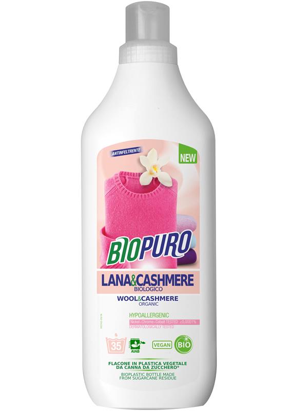 Detergent Hipoalergen pentru Lana Matase si Casmir Bio Biopuro 1L
