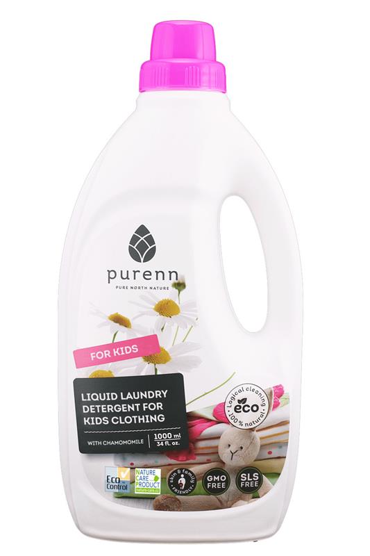 Detergent Lichid pentru Rufele Copiilor cu Musetel Bio 1L Purenn