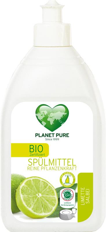 Detergent pentru Vase cu Lamaie si Salvie Bio 510ml Planet Pure