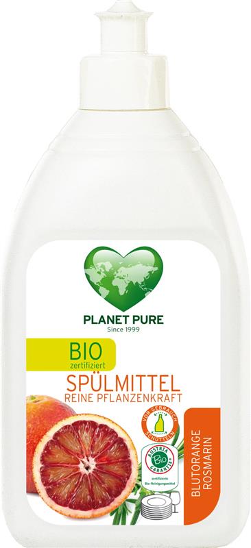 Detergent pentru Vase cu Portocale Rosii si Rozmarin Bio 510ml Planet Pure