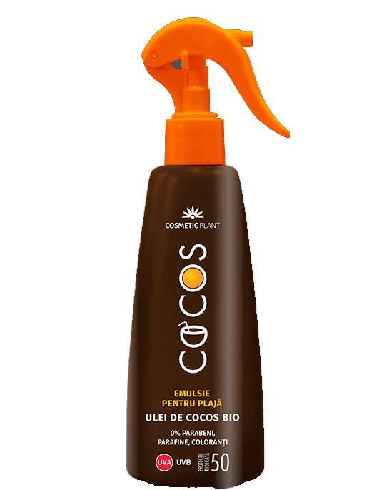 Emulsie de Plaja cu Ulei de Cocos Bio Spray SPF 50 Cosmetic Plant 200ml