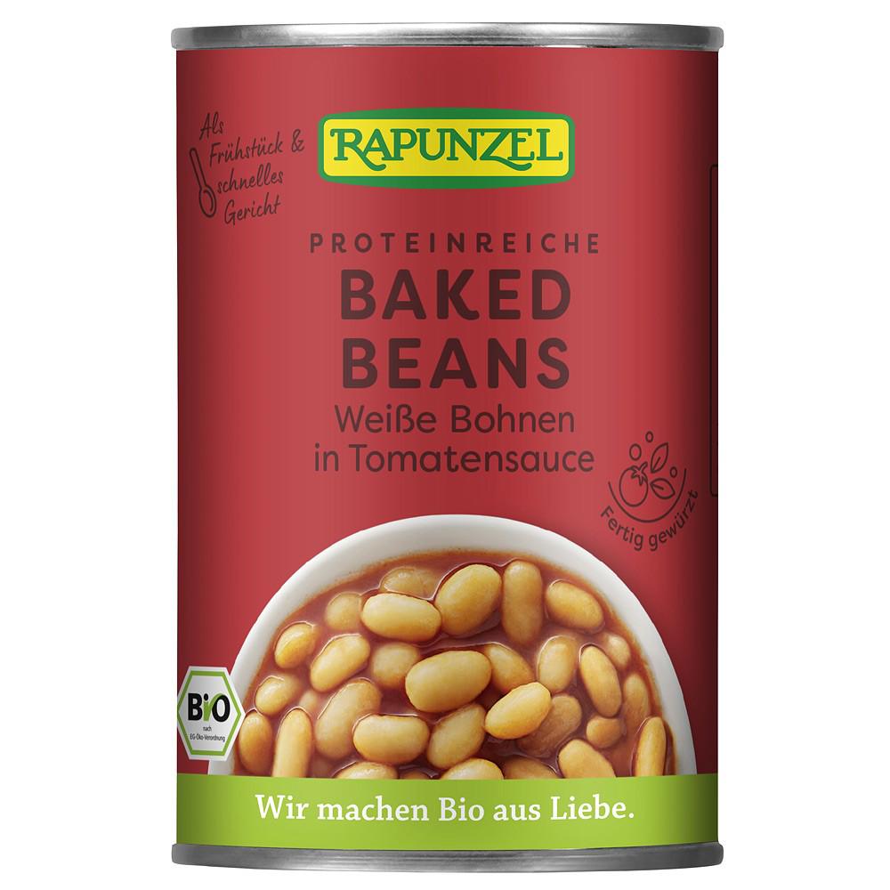 Fasole Alba Bio in Sos Rosii Rapunzel 400gr