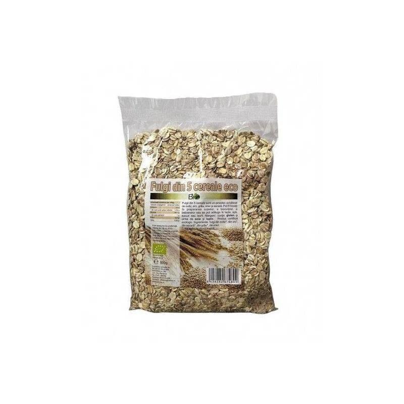 Fulgi din 5 Cereale Bio 500 grame Deco