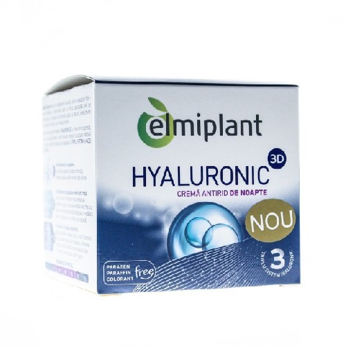 Hyaluronic Crema Antirid de Noapte Elmiplant 50ml