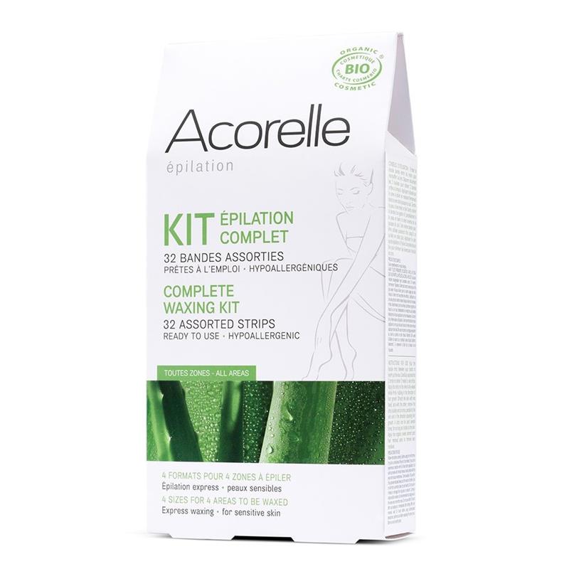 Kit Complet pentru Epilare Benzi cu Ceara Rece Acorelle 32buc