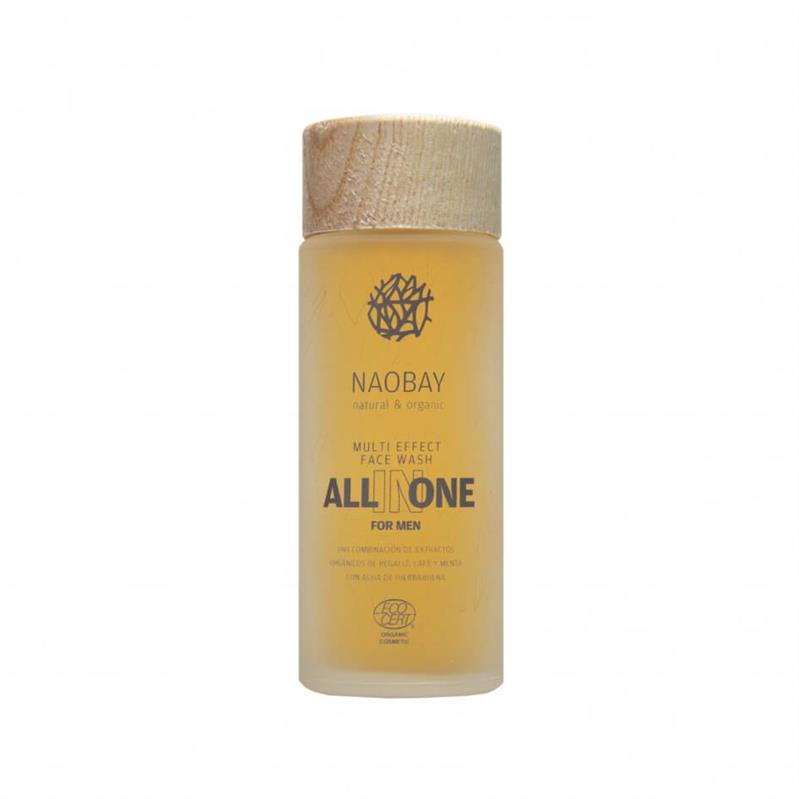 Lotiune de Curatare Faciala Hidratanta cu Extract de Cafea pentru Barbati All In One 100 mililitri Naobay