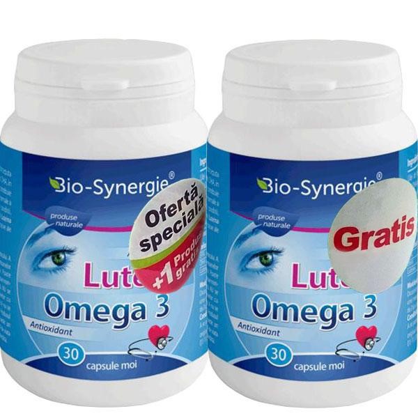Luteina Omega 3 Bio Synergie 30cps 1+1 cadou