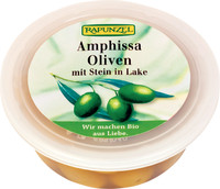 Masline Bio Amphissa Verzi cu Samburi in Saramura Rapunzel 220gr