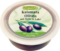 Masline Bio Kalamata Violet cu Samburi in Saramura Rapunzel 220gr