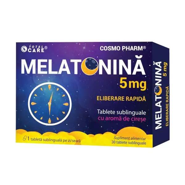 Melatonina 5 miligrame Fast Release 30 comprimate Cosmo Pharm