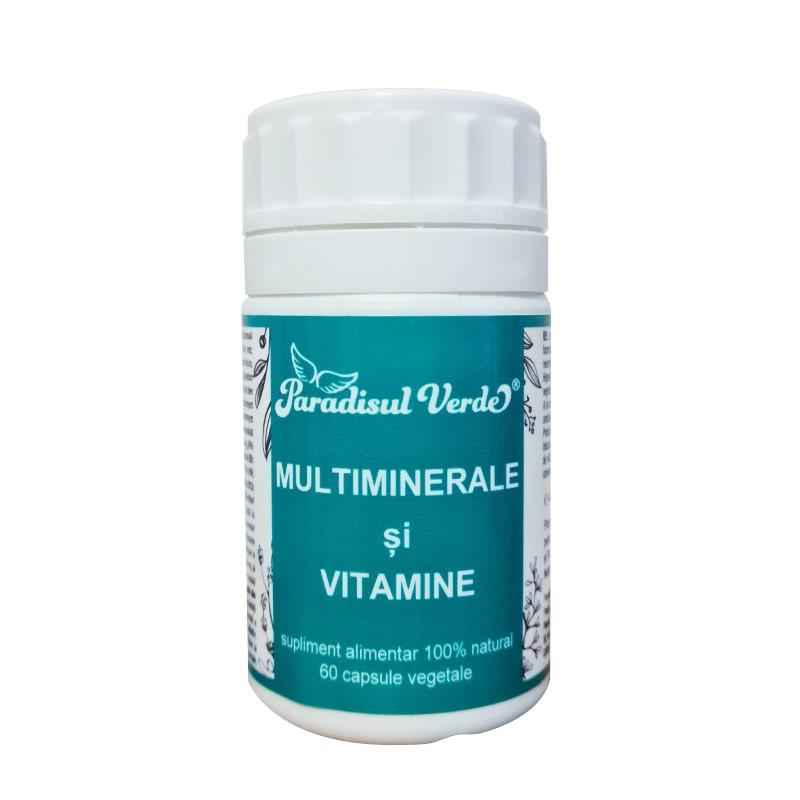 Multiminerale si Vitamine 60 capsule Paradisul Verde