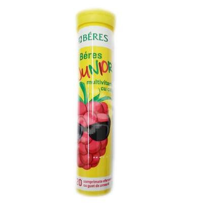 Multivitamine cu Calciu Junior Zmeura Beres 20eff 