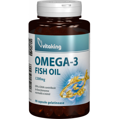 Omega 3 Ulei de Peste 1200mg Vitaking 90cps