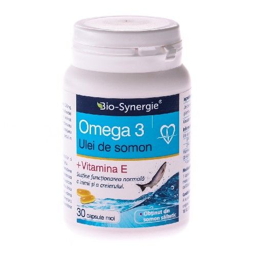 Omega 3 Ulei Somon 1000mg Bio Synergie 30cps