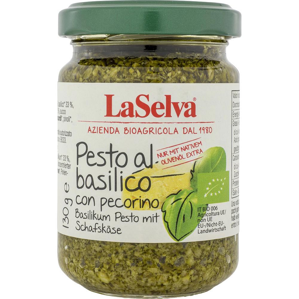 Pesto cu Busuioc si Pocorino Bio 130 grame LaSelva