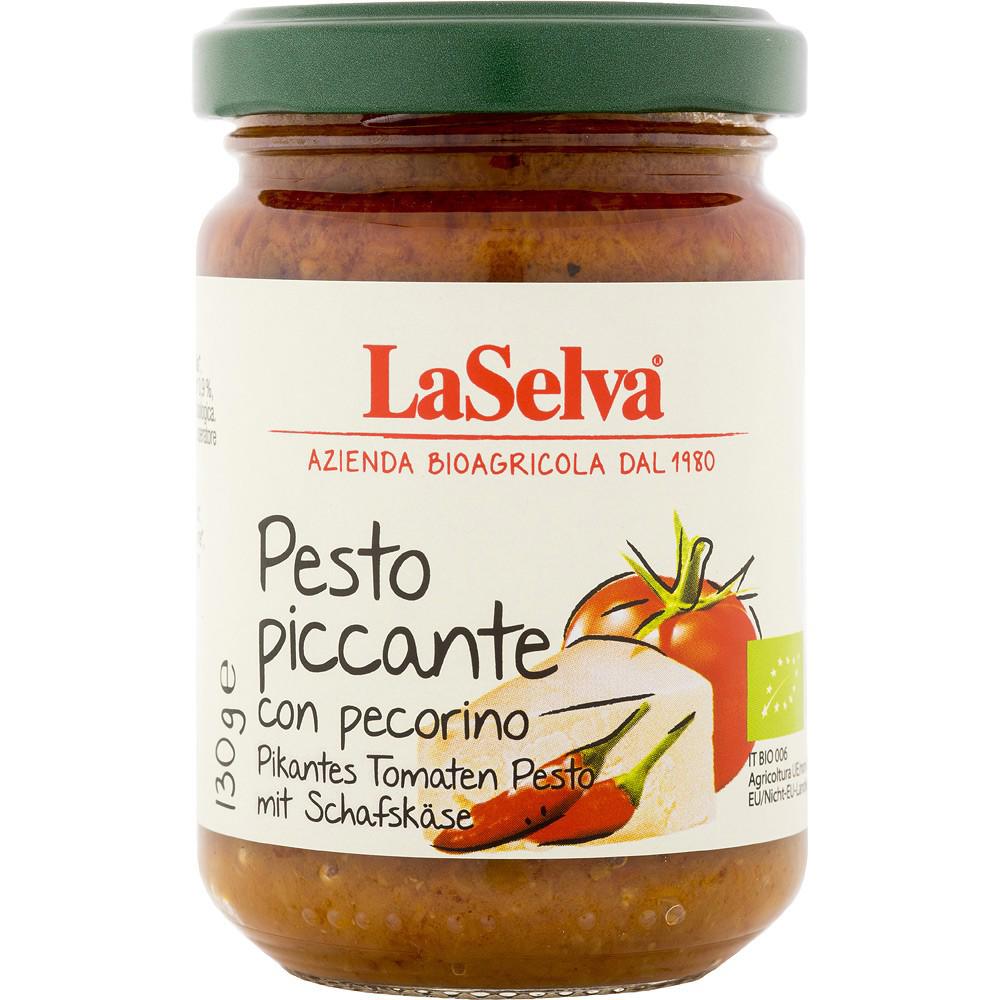 Pesto Picant cu Rosii si Pecorino Bio 130 grame LaSelva