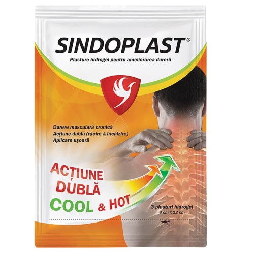 Plasturi cu Hidrogel Sindoplast 3 bucati Fiterman