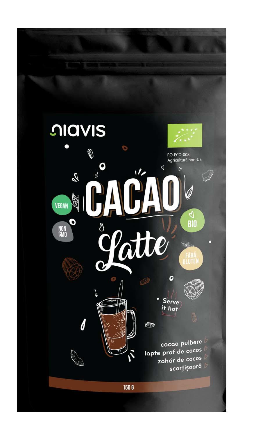 Pulbere Cacao Latte Bio 150 grame Niavis