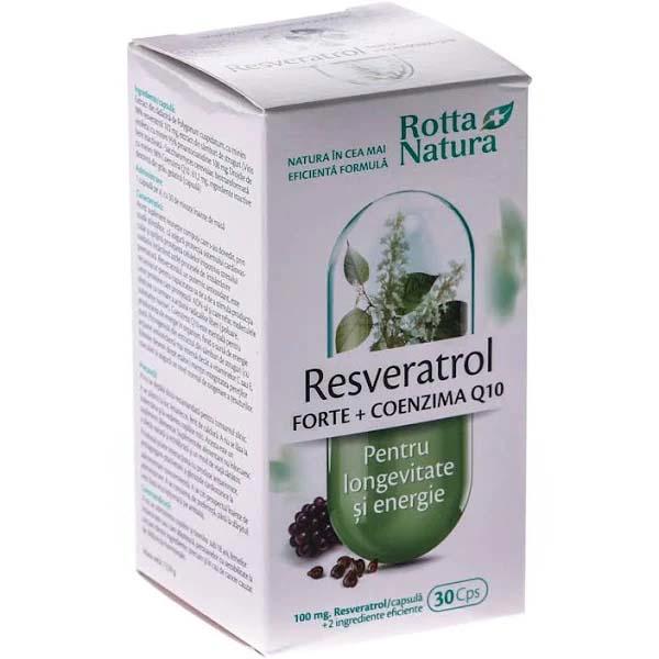 Resveratrol Forte + Coenzima Q10 Rotta Natura 30cps