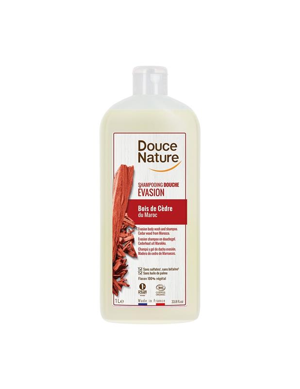 Sampon Bio Dus Relaxant cu Santal fara Sulfati Douce Nature 1L