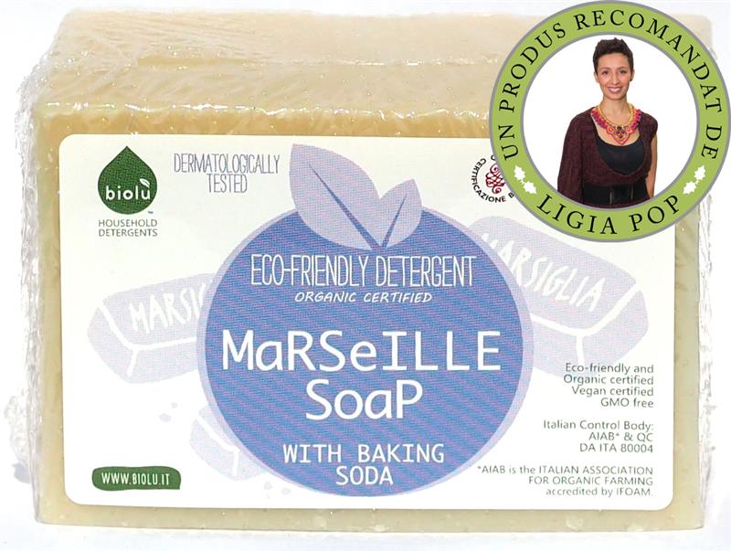 Sapun Solid de Marsilia Ecologic pentru Rufe Biolu 140gr