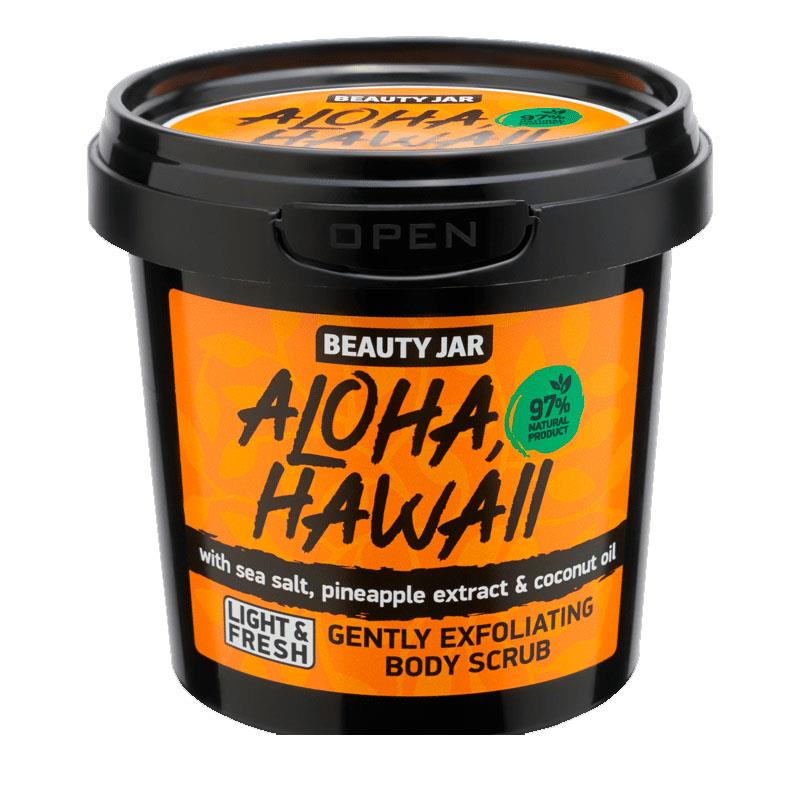 Scrub Delicat pentru Corp cu Sare de Mare Aloha Hawaii 200 grame Beauty Jar