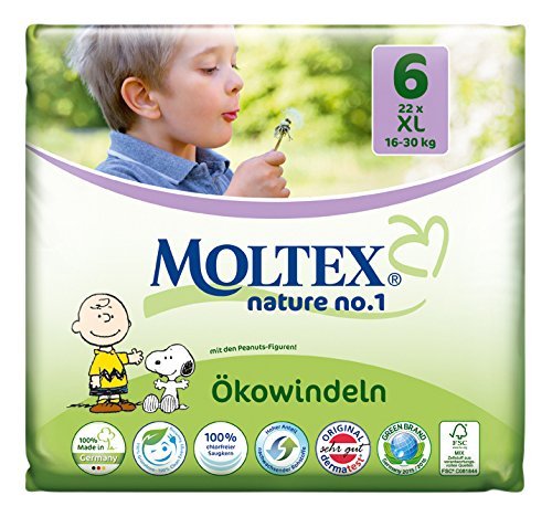Scutece Eco XL pentru Copii 16-30kg Nr.6 Moltex 22buc