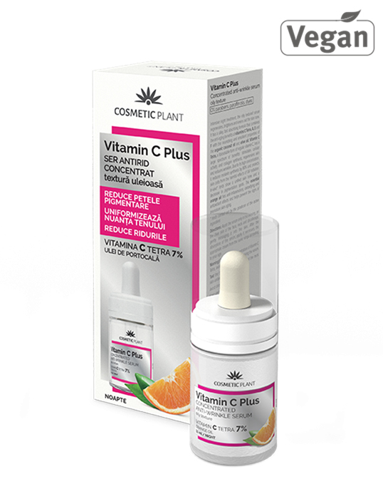 Ser Antirid Concentrat Uleios Vitamin C Cosmetic Plant 15ml