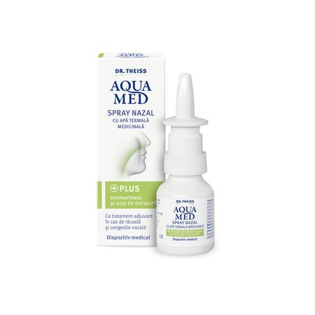 Spray Nazal Aquamed cu Ulei de Eucalipt 20ml Zdrovit