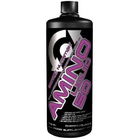 Supliment Alimentar Amino Liquid 50 Aroma Cirese 1000 mililitri Scitec Nutrition