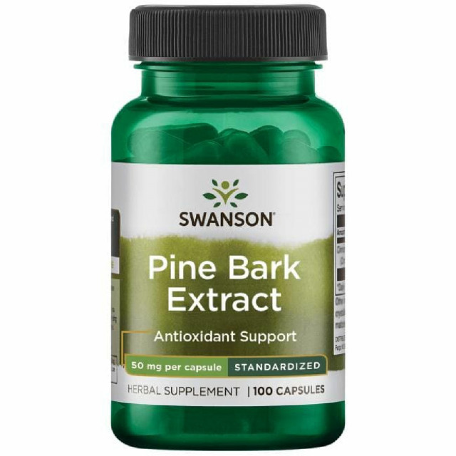 Supliment Pine Bark Extract 50mg 100cps Swanson
