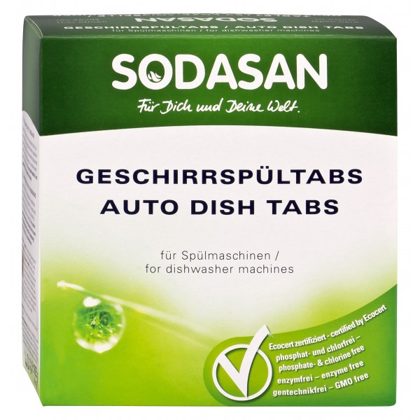 Tablete Ecologice pentru Masina de Spalat Vase Sodasan 625gr