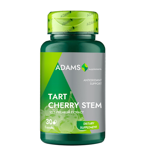 Tart Cherry Stem ( Cozi de Cirese) 500 miligrame 30 capsule Adams Vision