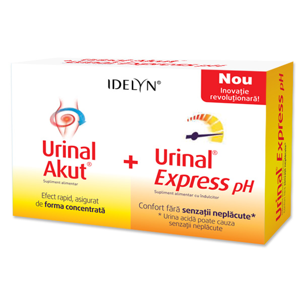 Urinal Akut + Urinal Express PH Idelyn 10cpr+6pl Walmark