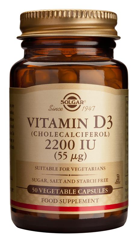 Vitamina D3 2200ui Solgar 50cps