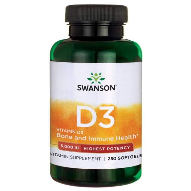 Vitamina D3 5000UI Swanson 250cps
