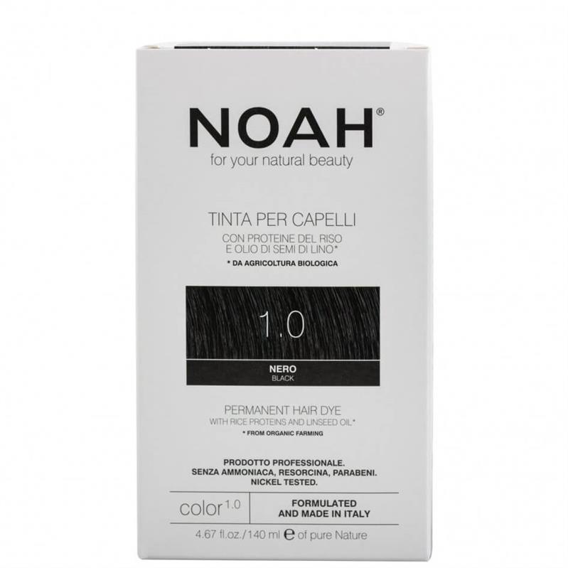 Vopsea de Par Naturala Fara Amoniac Negru 1.0 140 mililitri Noah