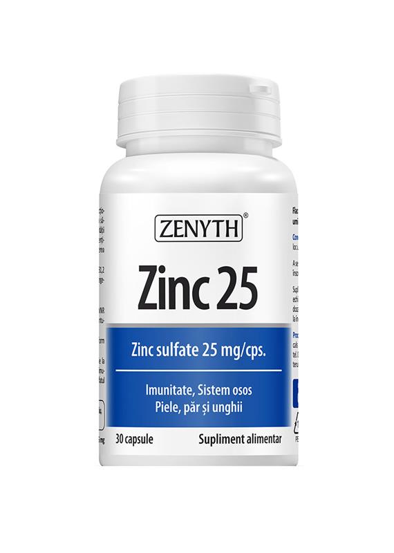 Zinc 25mg 30 capsule Zenyth